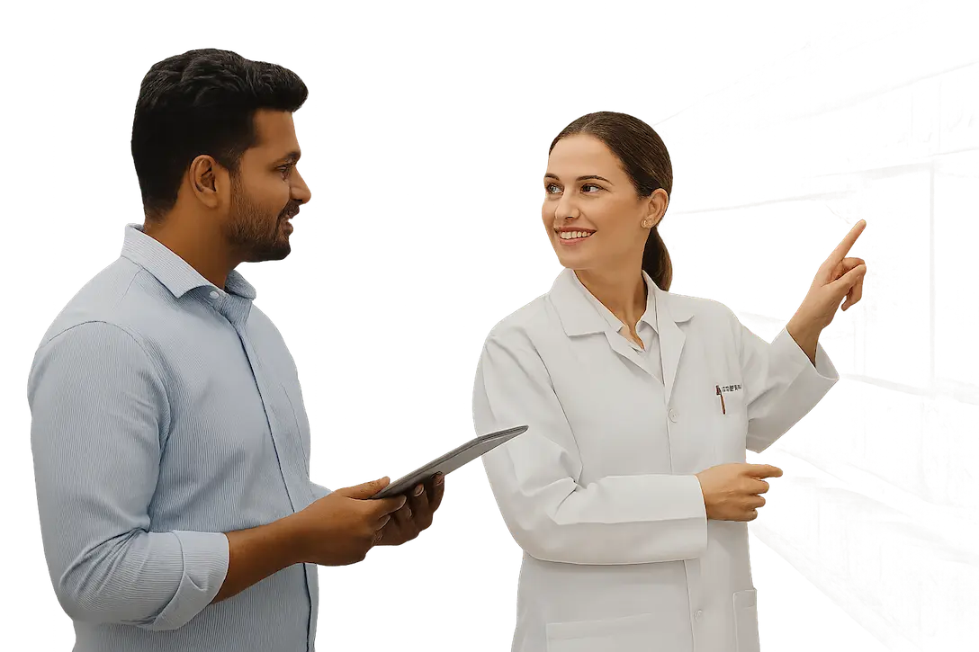 "XpoAura Distribution logo for Ayurvedic and wellness brand distribution."